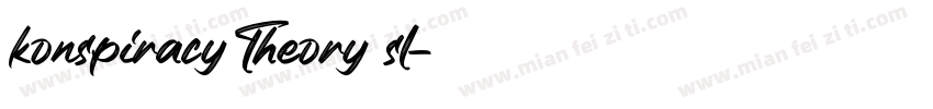 konspiracy Theory sl字体转换